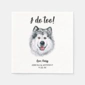 Huwelijksfeest cocktail servetten voor honden (Voorkant)