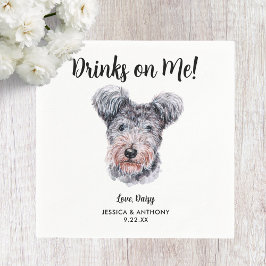 Huwelijksfeest Cocktailservetjes voor honden Servet