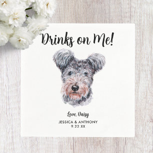 Huwelijksfeest Cocktailservetjes voor honden Servet