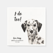 Huwelijksfeest Cocktailservetten voor Honden Servet (Voorkant)