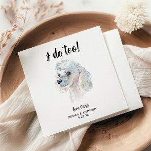 Huwelijksfeest Cocktailservetten voor honden Servet