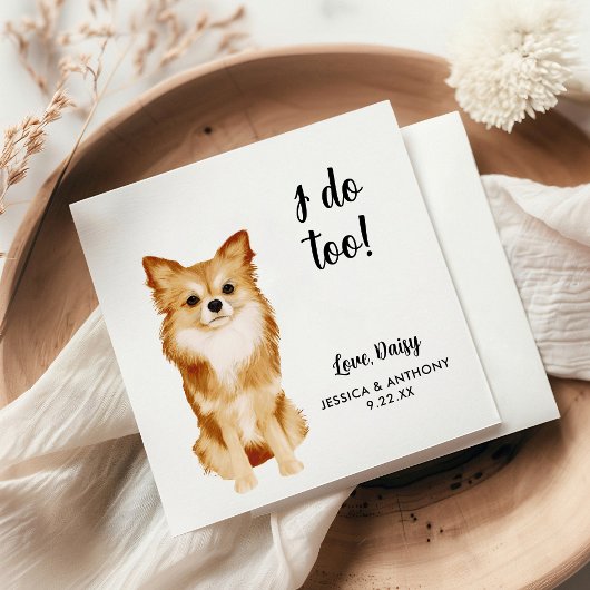Huwelijksfeest Cocktailservetten voor Honden Servet