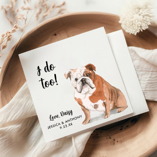 Huwelijksfeest Cocktailservetten voor honden Servet