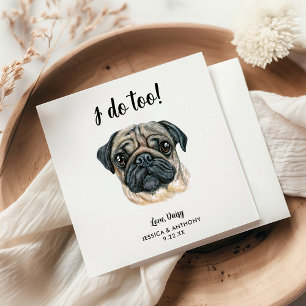 Huwelijksfeest Cocktailservetten voor Honden Servet