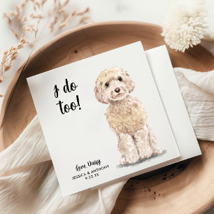 Huwelijksfeest Cocktailservetten voor honden Servet