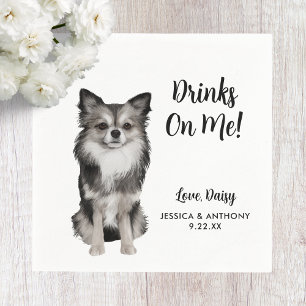 Huwelijksfeest-cocktailservetten voor honden servet