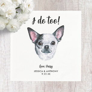 Huwelijksfeest Cocktailservetten voor Honden Servet