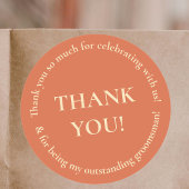 Huwelijksfeest Dank u Huwelijksgunst Sticker