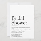 Huwelijksfeest Definitie Zwart En Wit Kaart (Voorkant)