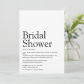 Huwelijksfeest Definitie Zwart En Wit Kaart (Staand voorkant)