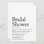 Huwelijksfeest Definitie Zwart En Wit Kaart (Voorkant / Achterkant)