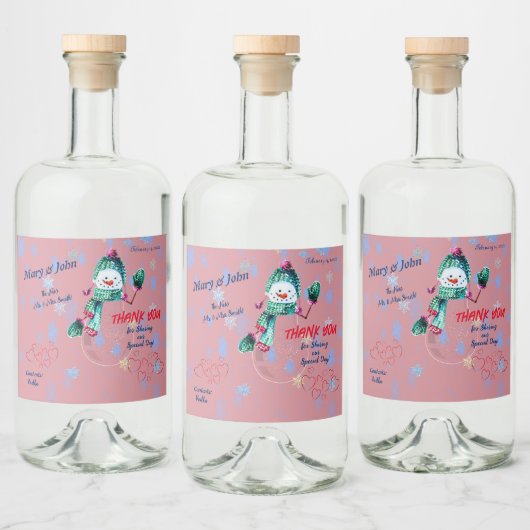 Huwelijksfeest Evenement Likeurfles Etiket (Flessen)