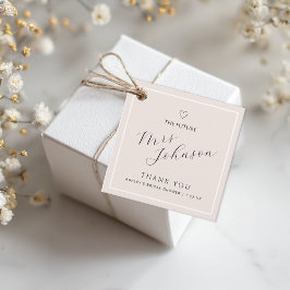 Huwelijksfeest Favor Tag | De toekomstige mevrouw  Bedankjes Labels