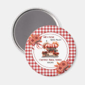 Huwelijksfeest favoriet landelijk picknick geruit magneet (Voorkant / Achterkant)