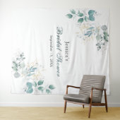 Huwelijksfeest Foto Achtergrond Tapijt Wandkleed (In Situ (horizontaal))