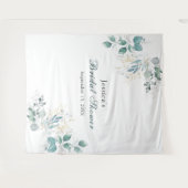 Huwelijksfeest Foto Achtergrond Tapijt Wandkleed (Voorkant (horizontaal))