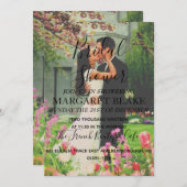 Huwelijksfeest Foto Verlovingsfeest Uitnodiging (Voorkant / Achterkant)