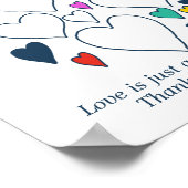 Huwelijksfeest Gastboek Poster (Hoek)