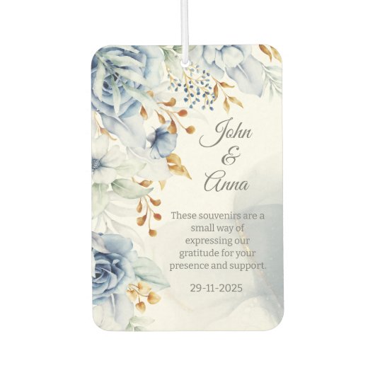 Huwelijksfeest Gasten Souvenir geschenken Luchtverfrisser (Voorkant)