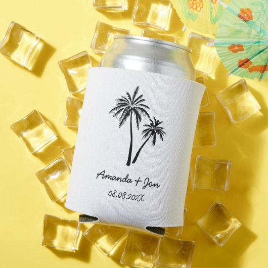 Huwelijksfeest gunsten Palm Tree Beach Meisjes Wee Blikjeskoeler (Insitu Zomer)