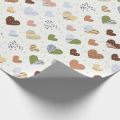 Huwelijksfeest inpakpapier voor dame in harten sh (Hoek)