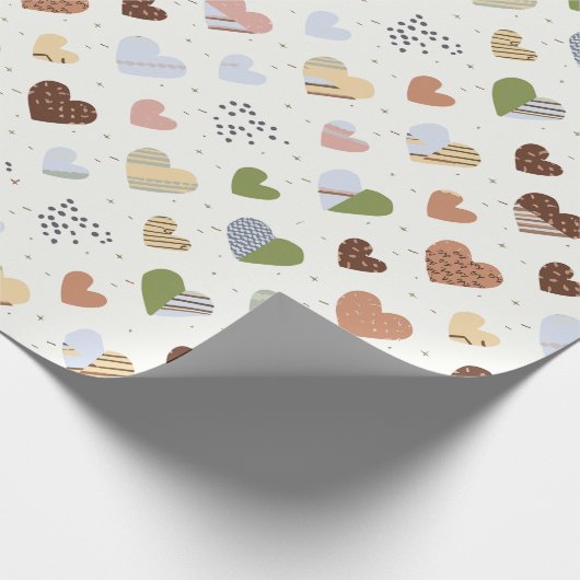 Huwelijksfeest inpakpapier voor dame in harten sh (Hoek)