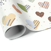 Huwelijksfeest inpakpapier voor dame in harten sh (Rol Hoek)