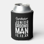 Huwelijksfeest Junior Groomsman Naam Koelbox Blikjeskoeler (Blikje Voorkant)