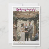 huwelijksfeest kaart (Achterkant)