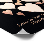 Huwelijksfeest Koppel Gastboek Poster (Hoek)