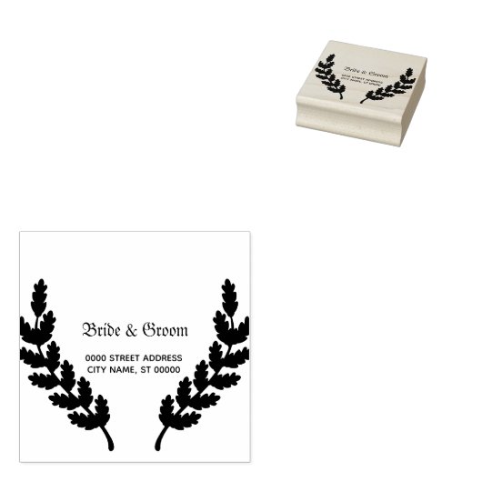 Huwelijksfeest laat decoratie elegant rubberstempel (Gestempeld)