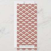 Huwelijksfeest Menu Kaarten voor Liefdesvogels (Achterkant)