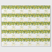 Huwelijksfeest met citroenthema 'Main Squeeze' Cadeaupapier (Vlak)