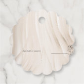 Huwelijksfeest met Hart Ampersand Parels & Prosecc Bedankjes Labels (Achterkant)