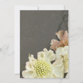 Huwelijksfeest Moderne Painterly Herfst Floral Kaart (Achterkant)