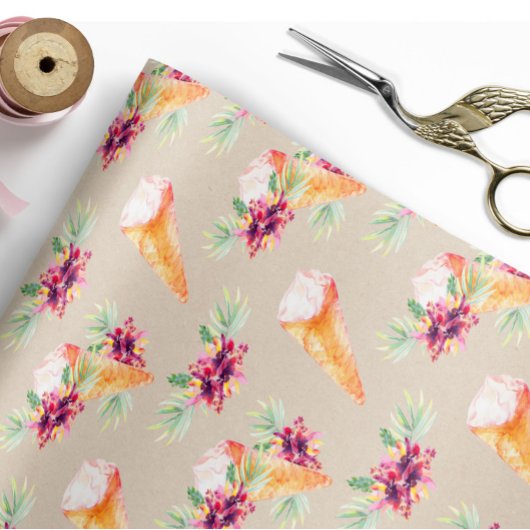 Huwelijksfeest of verjaardag bloemverpakkings papi cadeaupapier