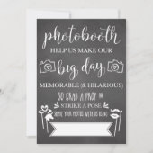 Huwelijksfeest Photobooth Hashtag Bord Kaart (Voorkant)