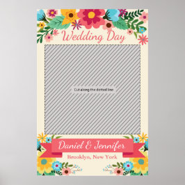 Huwelijksfeest Prop Poster voor Fotohokje