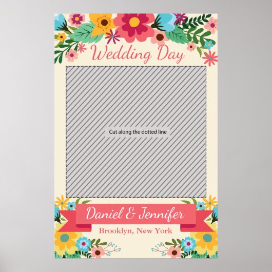 Huwelijksfeest Prop Poster voor Photobooth (Voorkant)