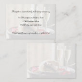 Huwelijksfeest Receptie Kaart (Voorkant / Achterkant)