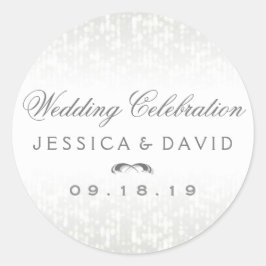 Huwelijksfeest Ronde Namen & Datum Sticker