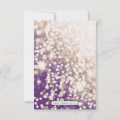 Huwelijksfeest RSVP - Champagne en Plum Kaart (Achterkant)