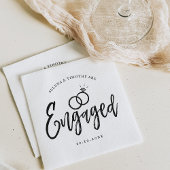 Huwelijksfeest Script Lettering Servet
