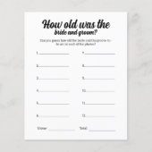 Huwelijksfeest spel waar waren ze foto gissen flyer (Voorkant)