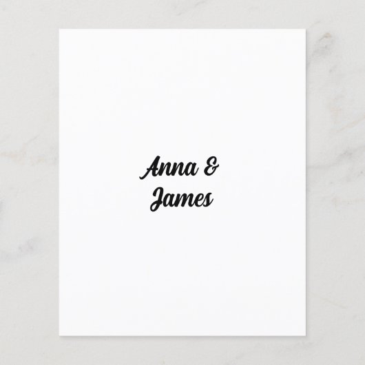 Huwelijksfeest spel waar waren ze foto gissen flyer (Achterkant)