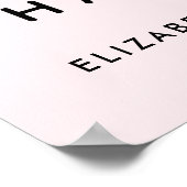 Huwelijksfeest Toekomstige Mevrouw Persoonlijk Roz Poster (Hoek)