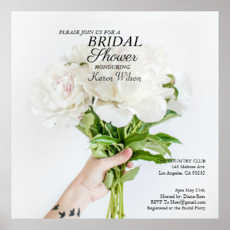 Huwelijksfeest Uitnodiging RSVP Kaart Magneet Post Poster