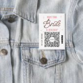 Huwelijksfeest Venmo QR-code Koop de Bruid een dra Button (Insitu)
