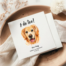 Huwelijksfeest voor honden Cocktail servetten