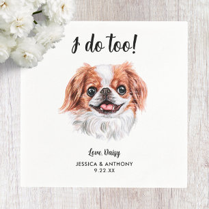 Huwelijksfeest voor honden Cocktail servetten